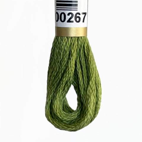 anchor cotton embroidery floss 267 avocado medium