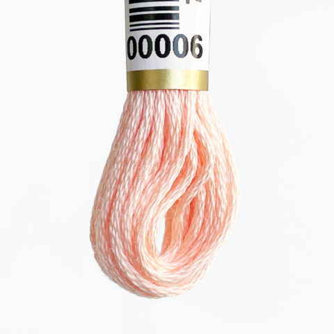 anchor cotton embroidery floss 6 salmon very light