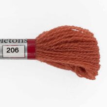 appletons crewel tapestry wool 206 flame red