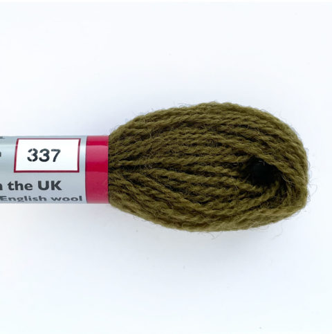 appletons crewel tapestry wool 337 drab green