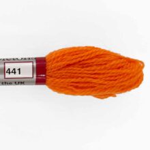 appletons crewel tapestry wool 441 orange red