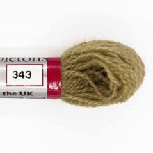 appletons crewel wool 343 mid olive green