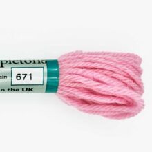 appletons tapestry wool needlepoint yarn 671 bubble gum pink 10m
