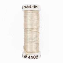 au ver a soie de paris 4102 creme cream silk embroidery thread