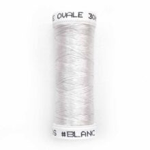 au ver a soie ovale flat silk embroidery thread blanc white 30m