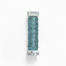 au ver a soie perlee turquoise silk embroidery thread 072 on spool