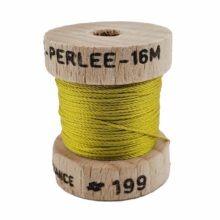 au ver a soie perlee 199 chartreuse twisted silk embroidery thread