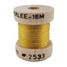 au ver a soie perlee 2533 gold yellow twisted silk embroidery thread