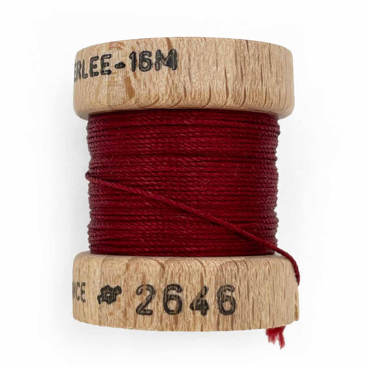 au ver a soie perlee 2646 dark red twisted silk pearl embroidery thread
