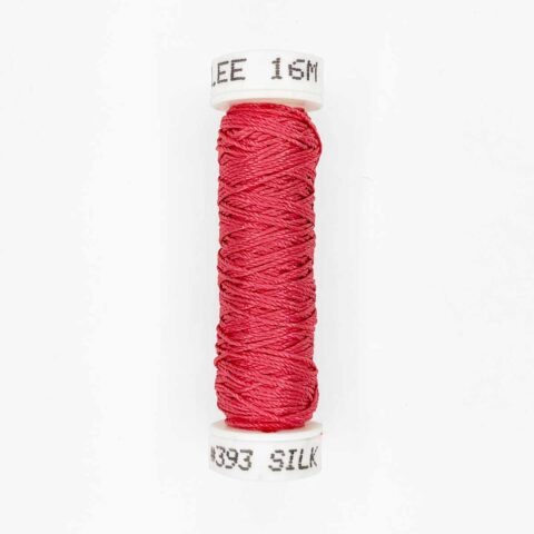 au ver a soie perlee 393 pink twisted silk embroidery thread