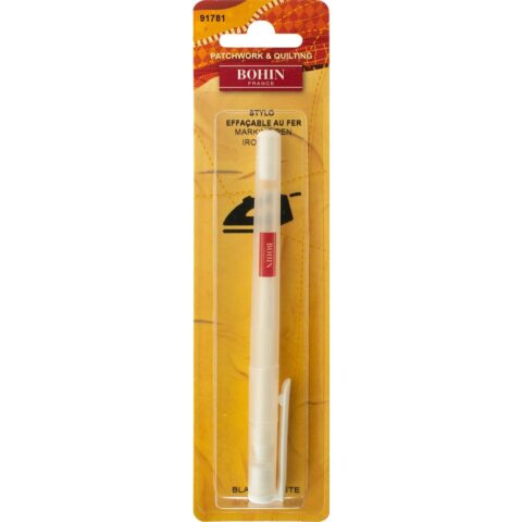 bohin white heat erasable iron off marking pen