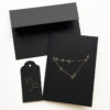 capricorn astrology zodiac constellation paper embroidery card and gift tag