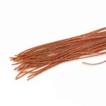 copper bright check purl bullion goldwork metal work embroidery thread size 6