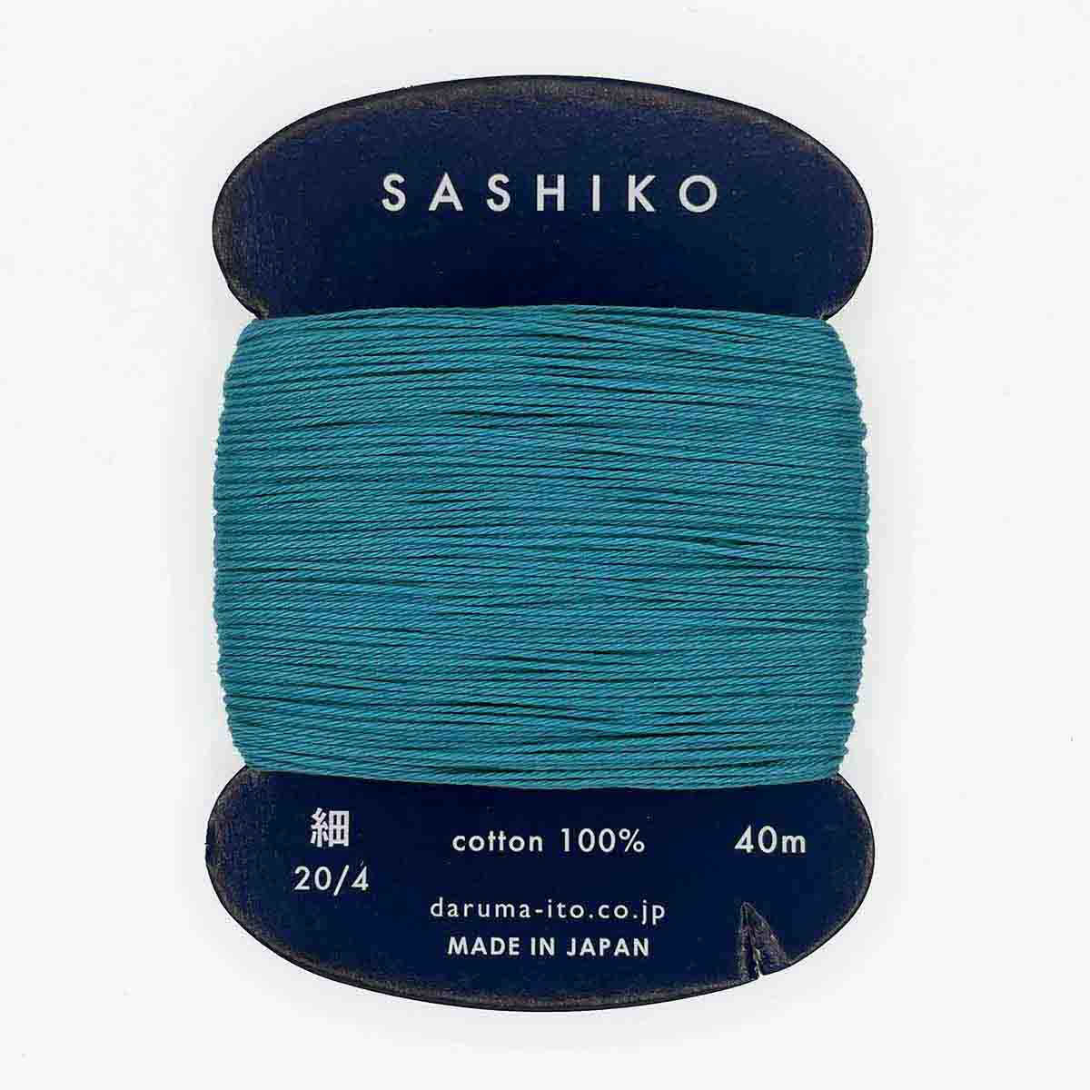 Daruma thin sashiko thread, dusty teal (#205) - Maydel