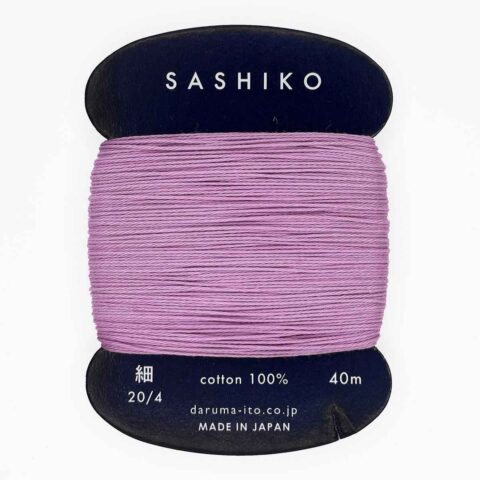 daruma thin cotton sashiko thread 210 lilac