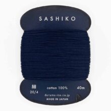 daruma thin cotton sashiko thread 216 indigo
