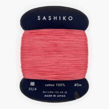 daruma thin cotton sashiko thread 222 japanese plum