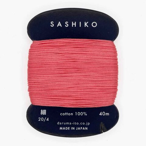 daruma thin cotton sashiko thread 222 japanese plum