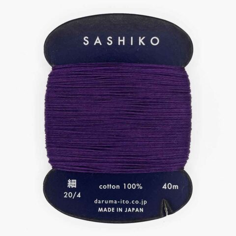 daruma thin cotton sashiko thread 223 grape