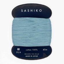 daruma thin cotton sashiko thread 226 water blue