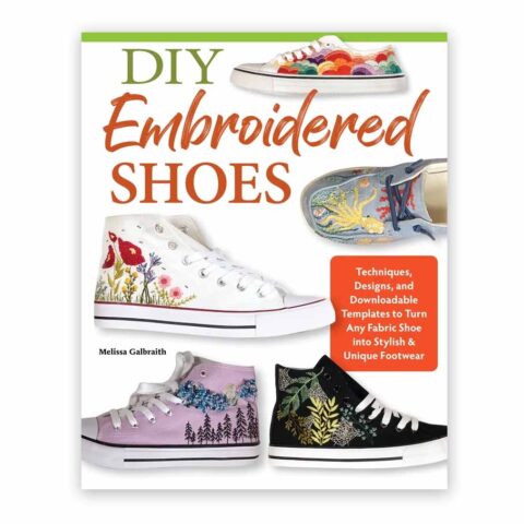 diy embroidered shoes book by melissa galbraith cover