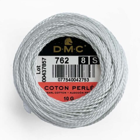 dmc perle pearl cotton ball size 8 762 very light pearl gray
