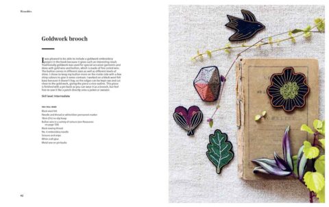 embroidery book arounna khounnoraj goldwork brooch