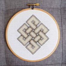 eternal knot baameow blackwork pattern neutral 1200