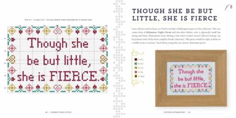 feminist cross stitch book by stephanie rohr instructions