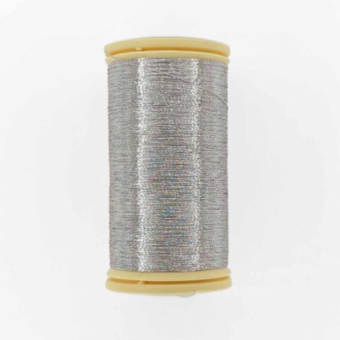 a spool of sajou fil a gant au chonois waxed cotton gloving thread 122 Silver