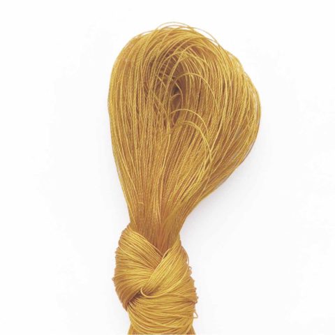 flat silk japanese thread butterscotch yellow