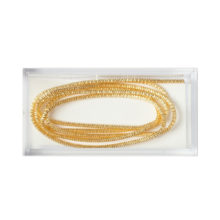 gilt gold bright check purl size 6 real metal thread