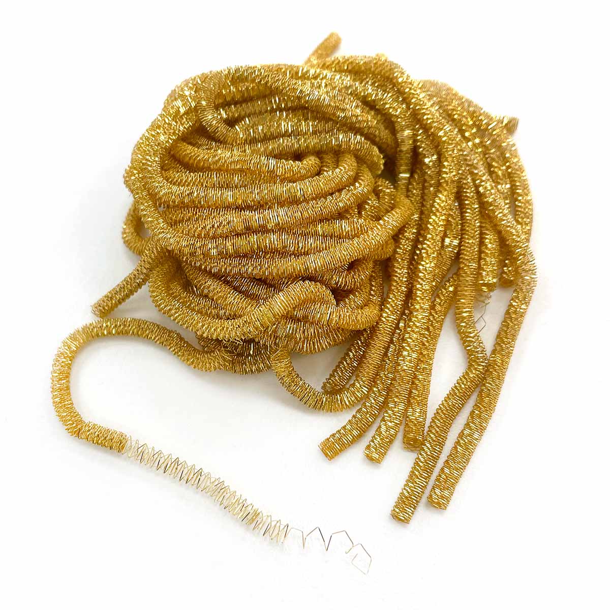 gilt gold plated bright check bullion goldwork embroidery thread 3mm