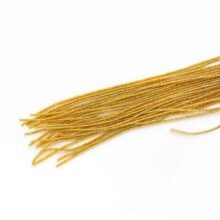 gilt gold plated bright check purl bullion goldwork metal work embroidery thread size 6