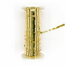 gilt gold plated broad plate goldwork metal work embroidery thread no 6