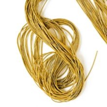 gilt gold plated smooth purl bullion goldwork metal work embroidery thread size 6