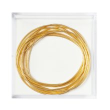 a coil of gilt gold smooth purl size 6 real metal thread 1