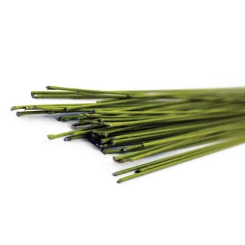 green food grade paper wrapped floral wire for stumpwork embroidery