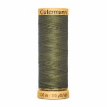 gutermann natural cotton thread 8780 olive 100m 110yd