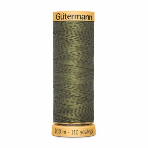 gutermann natural cotton thread 8780 olive 100m 110yd