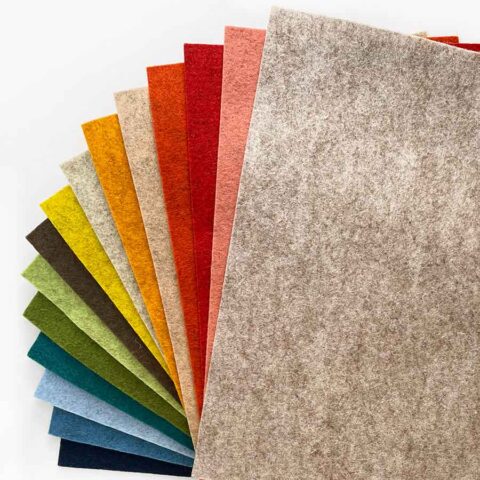 hollandfelt merino wool heathered felt sheets