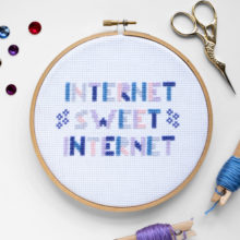 internet sweet internet cross stitch by short and loud