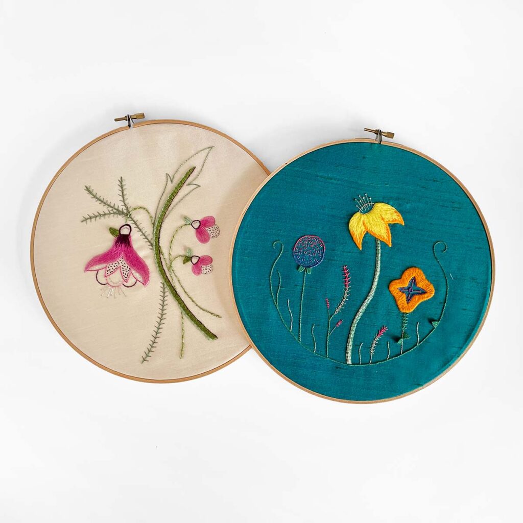 intro to embroidery flower designs