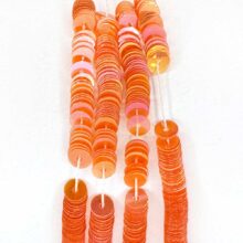 irise iridescent very pale orange 3005 cellulose french couture tambour sequins langlois martin