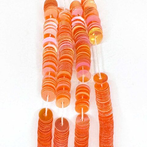 irise iridescent very pale orange 3005 cellulose french couture tambour sequins langlois martin