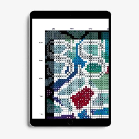 itll pass cross stitch pattern stephxstitch on tablet