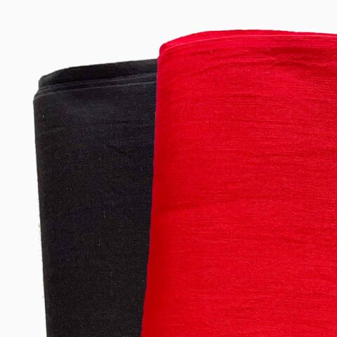 kabuku mashiro color cotton sarashi momen red black sashiko fabric