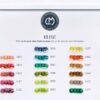 langlois martin french cellulose sequins Irise color card half 3100s