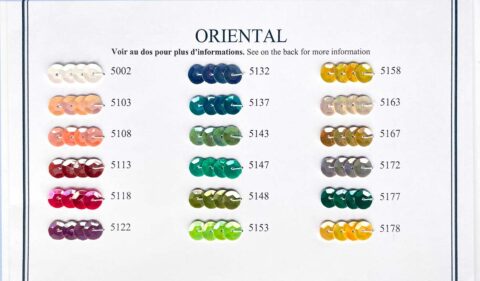 langlois martin french cellulose sequins oriental color card half 5100s