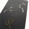 leo astrology zodiac constellation and symbol embroidered notebook